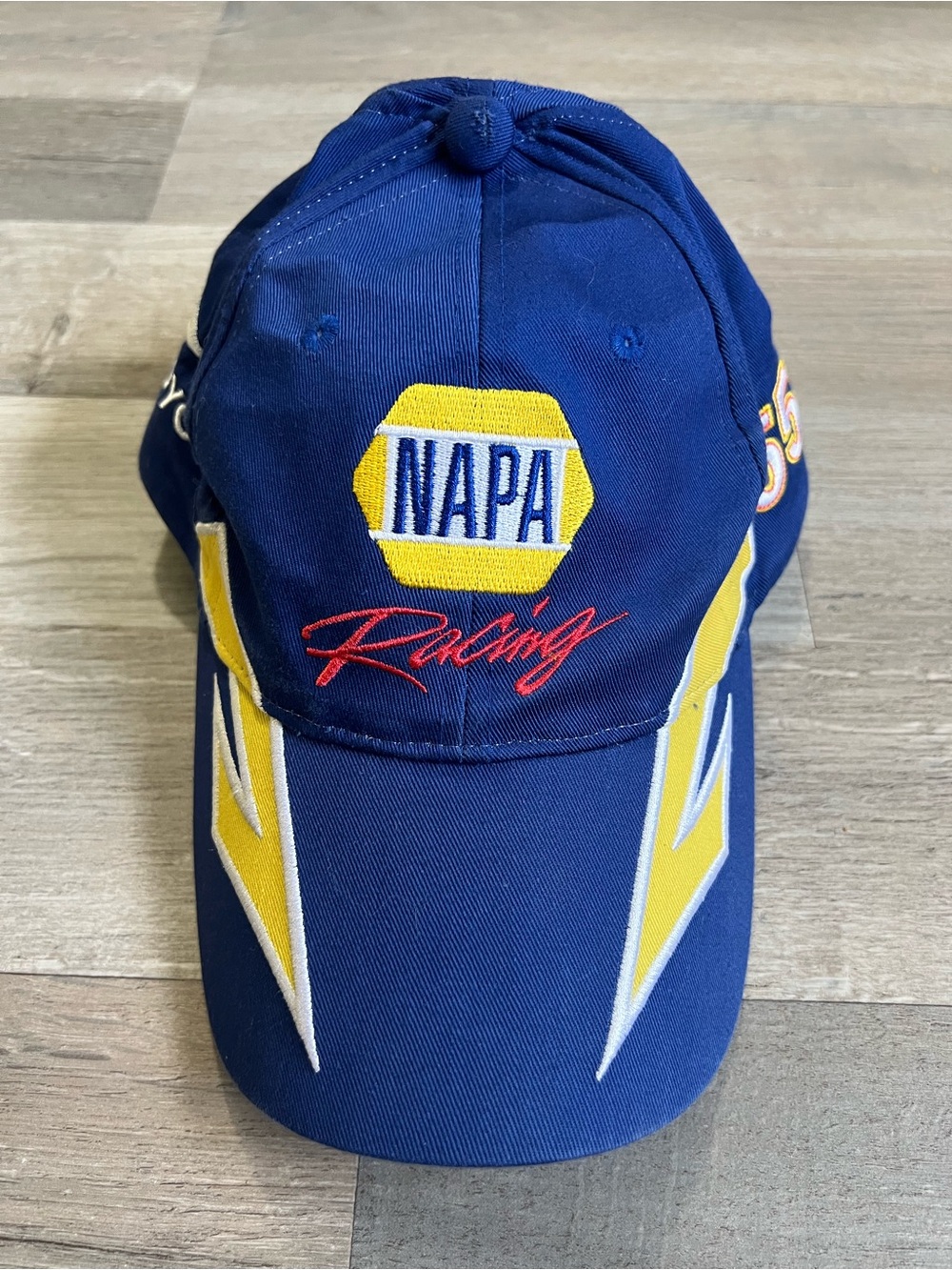 VTG 2000s NAPA Racing Hat Royal Blue Yellow Michael Waltrip #55 Toyota Y2K 🏎️⚡